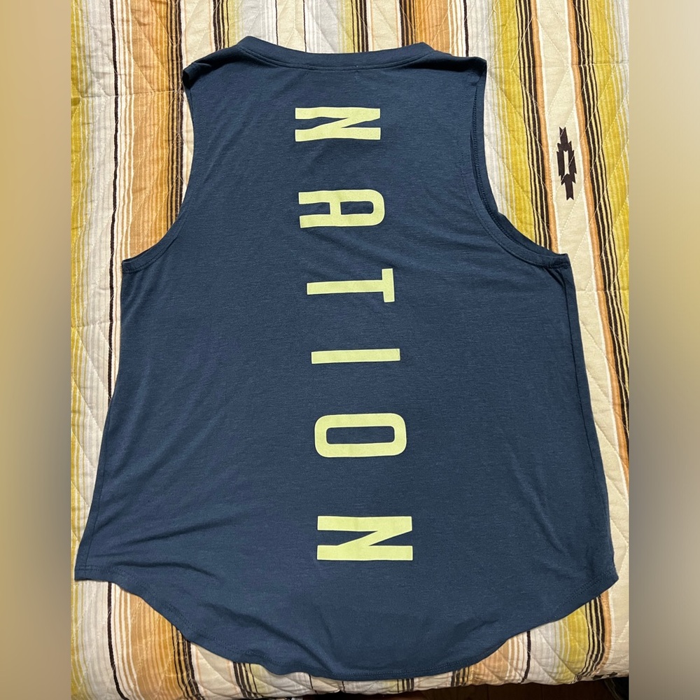 Ladies Burn Boot Camp sleeveless Tshirt. Large